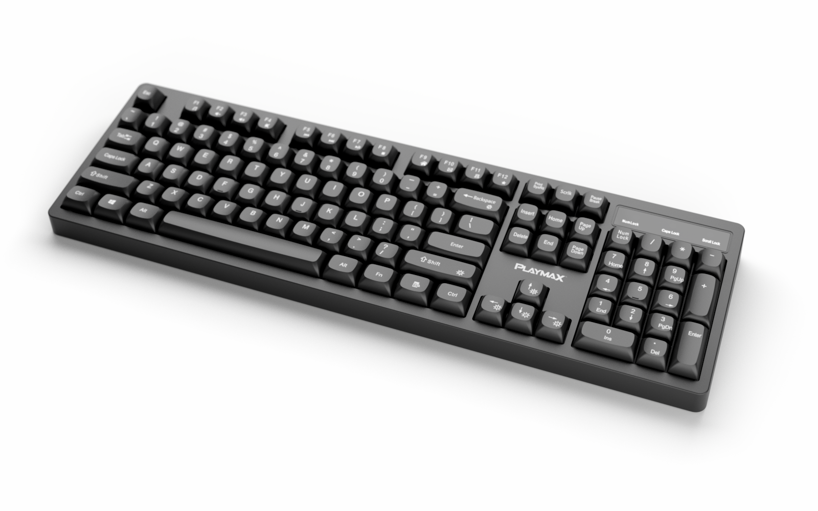 Playmax Black RGB Membrane Gaming Keyboard