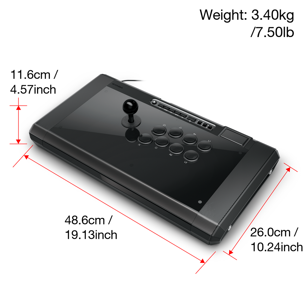 Qanba Obsidian 2 Wired Fight Stick for PS5/4 and PC