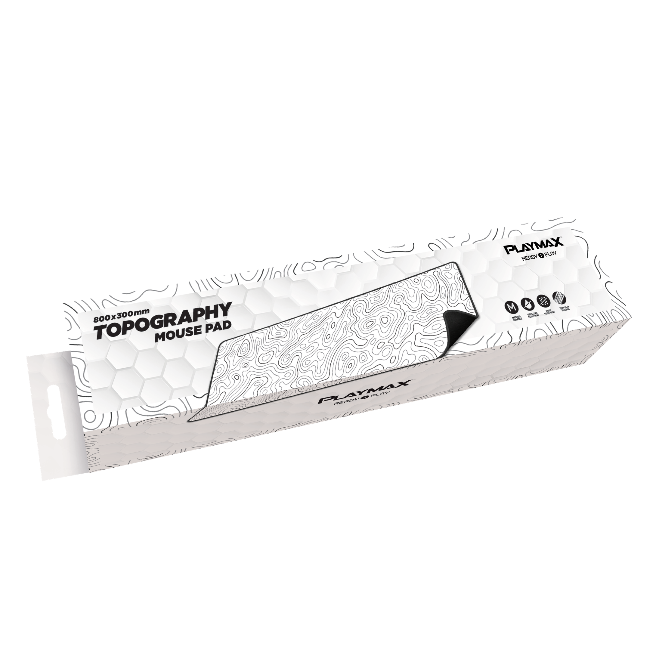 Playmax Topo Mouse Mat- White