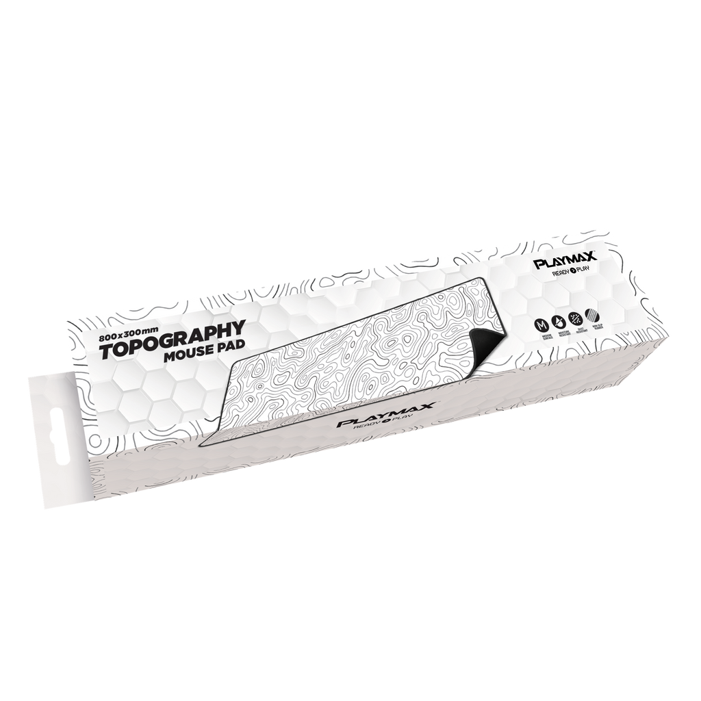 Playmax Topo Mouse Mat- White