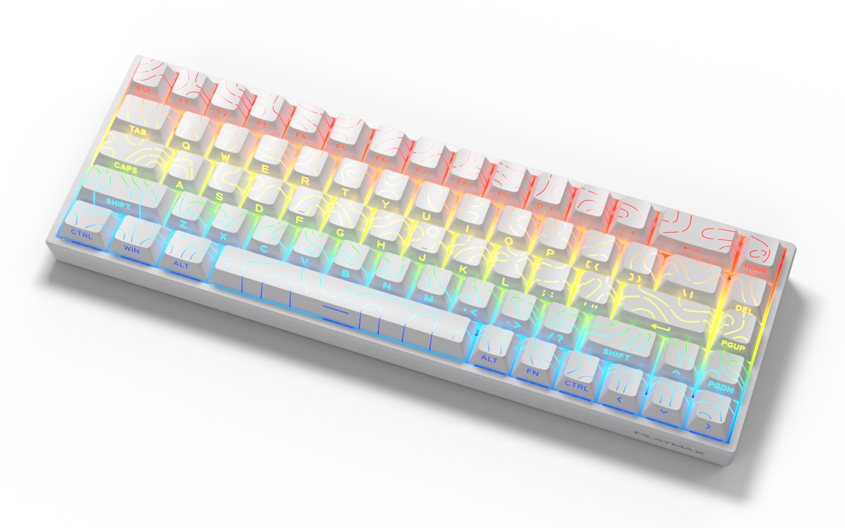Playmax Mini Mechanical Gaming Keyboard - Topo
