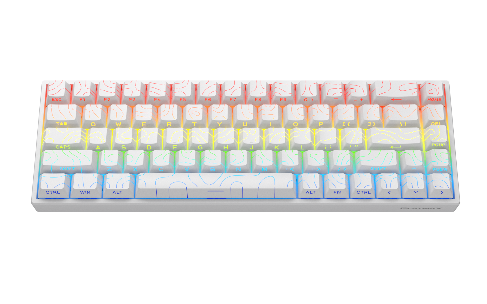 Playmax Mini Mechanical Gaming Keyboard - Topo