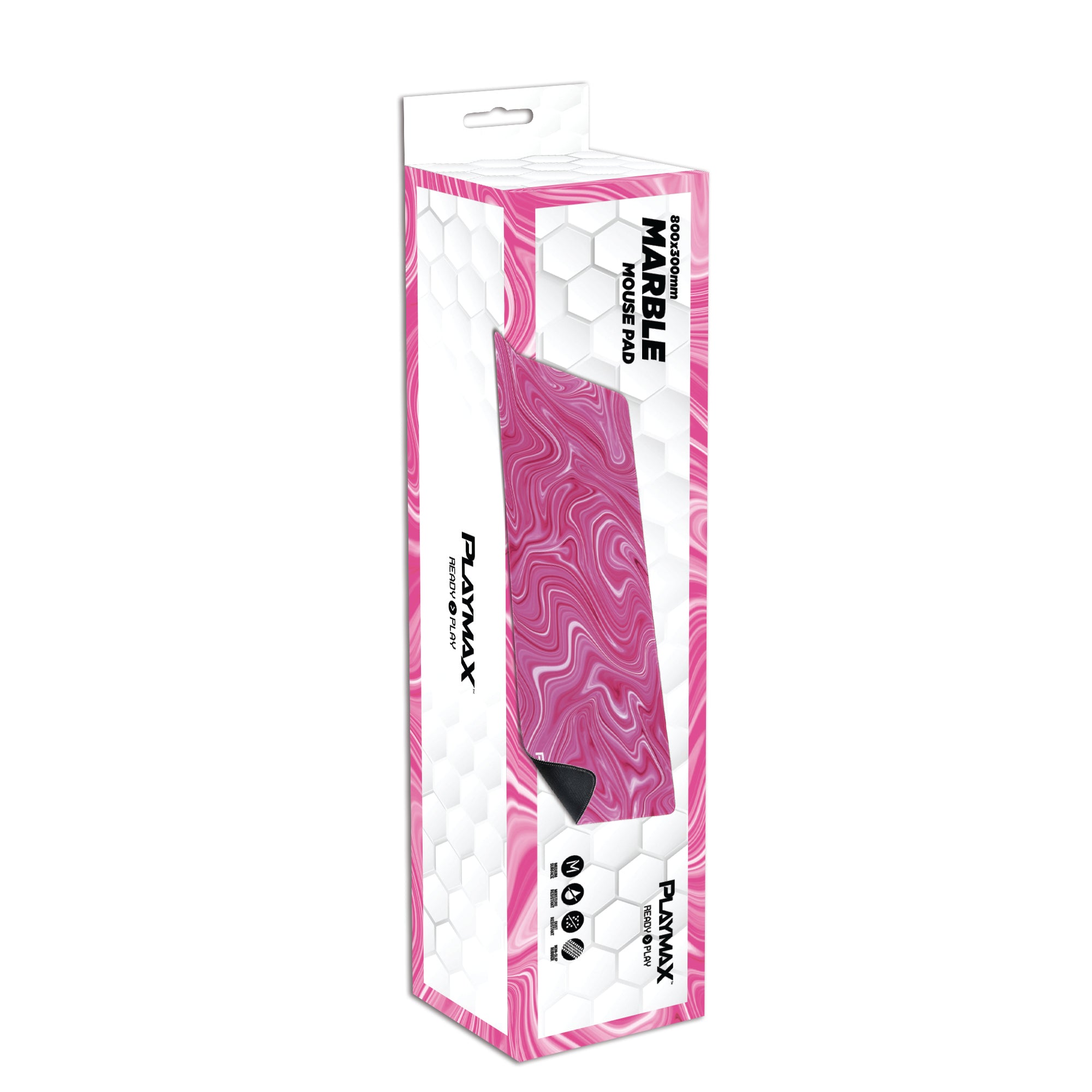Playmax Marble Mouse Mat Hot Pink