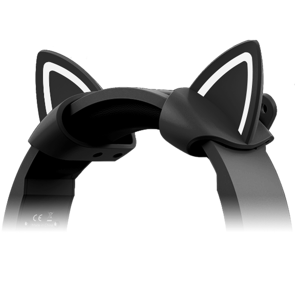 Playmax Cat Ears - Black/White