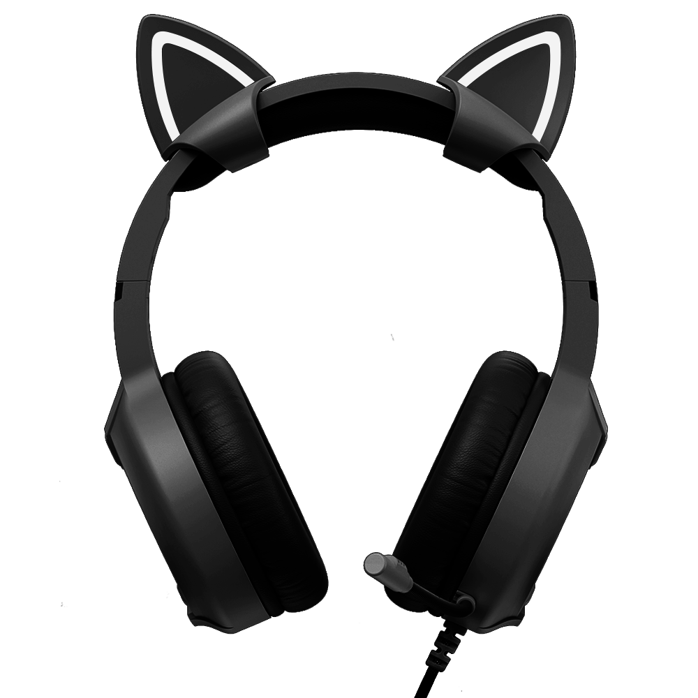 Playmax Cat Ears - Black/White