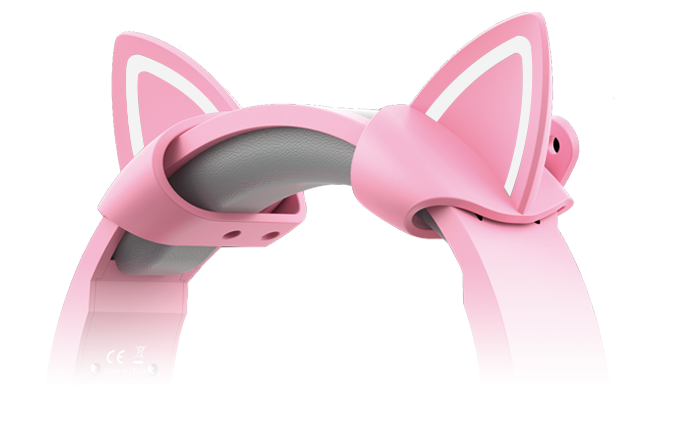 Playmax Cat Ears Pink/White