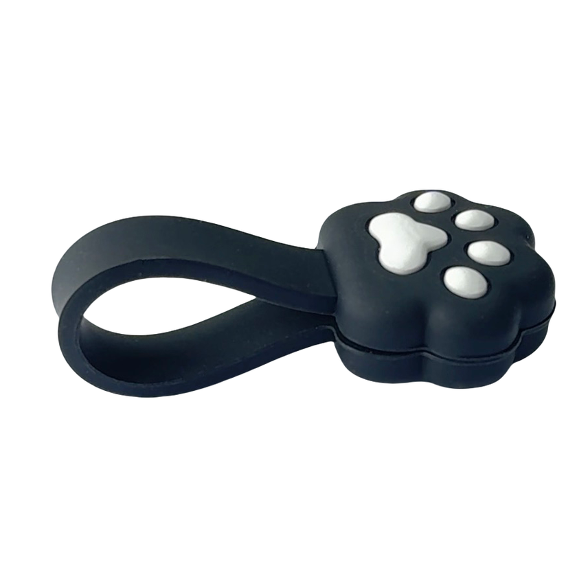 Playmax Paw Print Cable Mangement Black/White