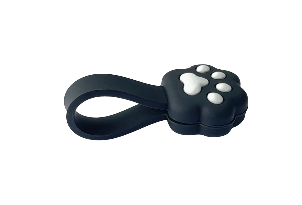 Playmax Paw Print Cable Mangement Black/White