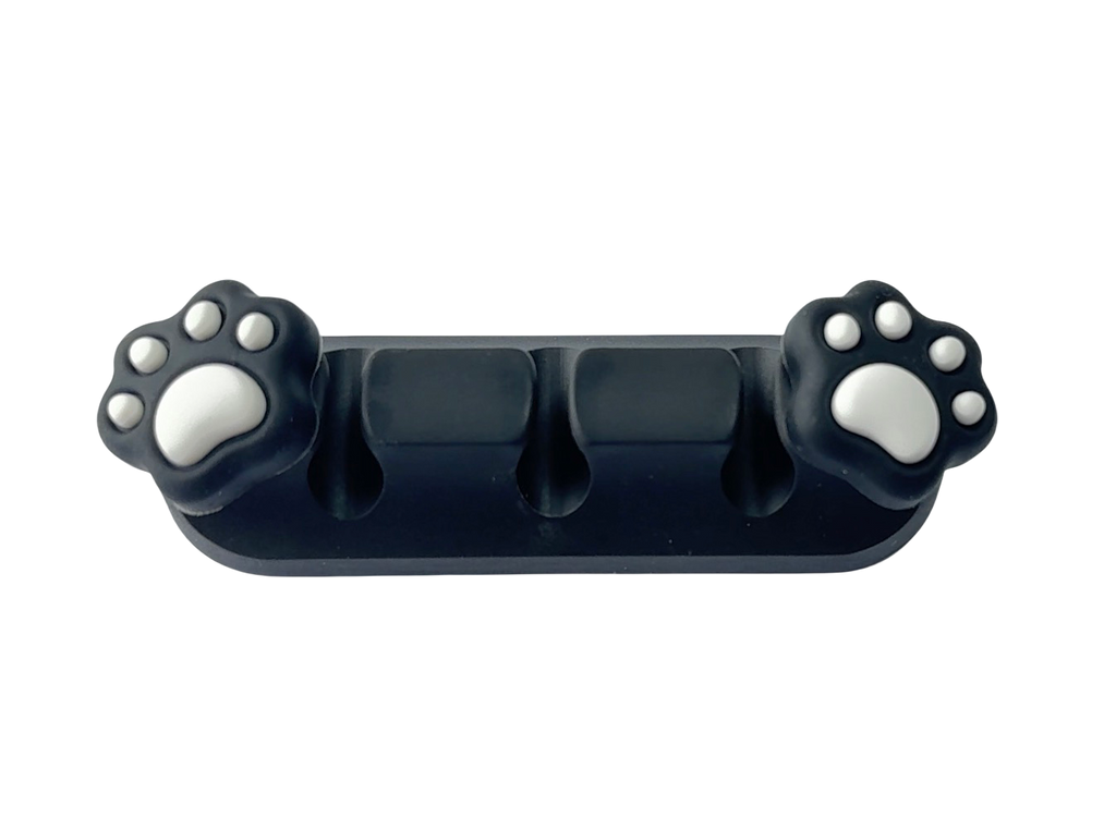 Playmax Paw Print Cable Mangement Black/White