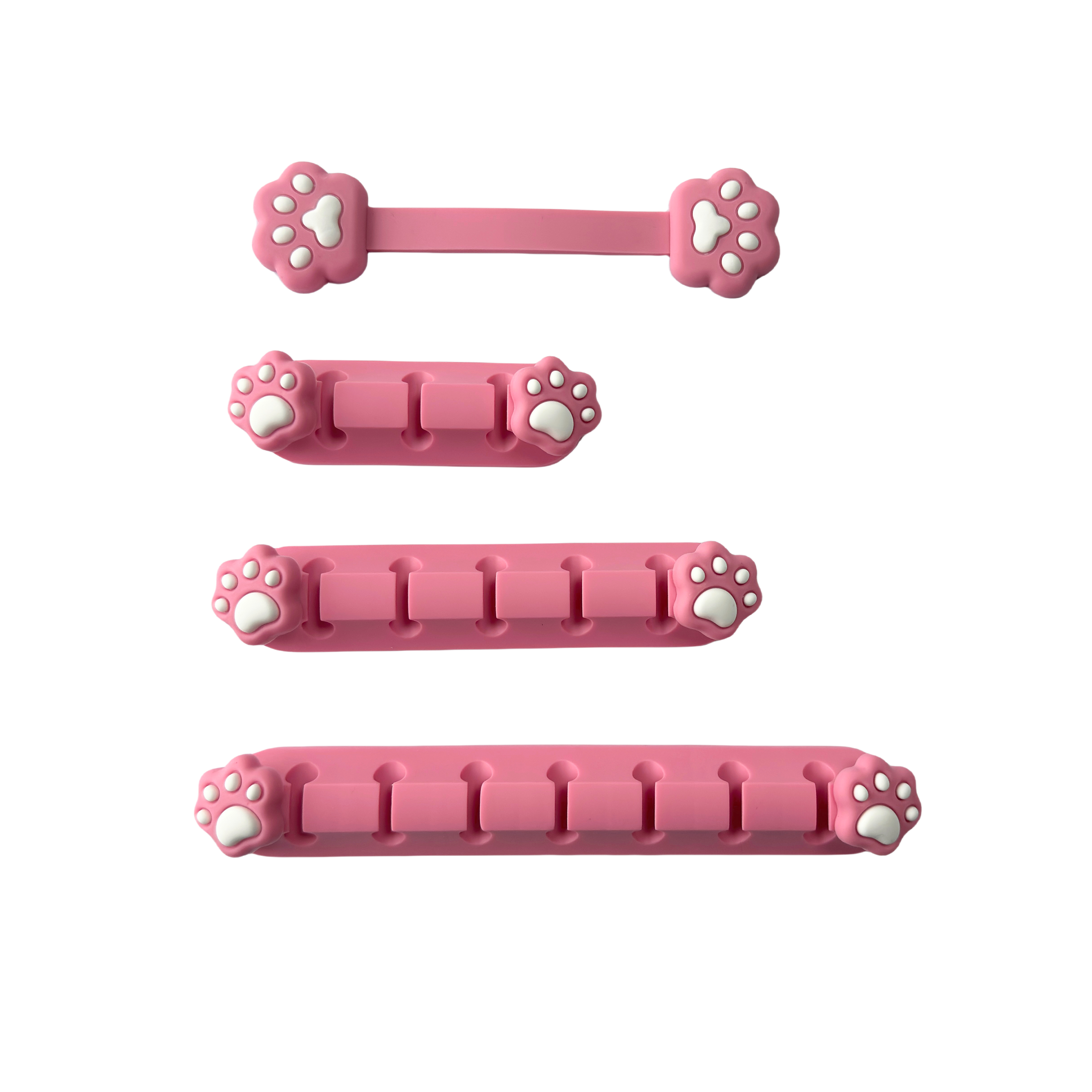 Playmax Paw Print Cable Management Pink/White