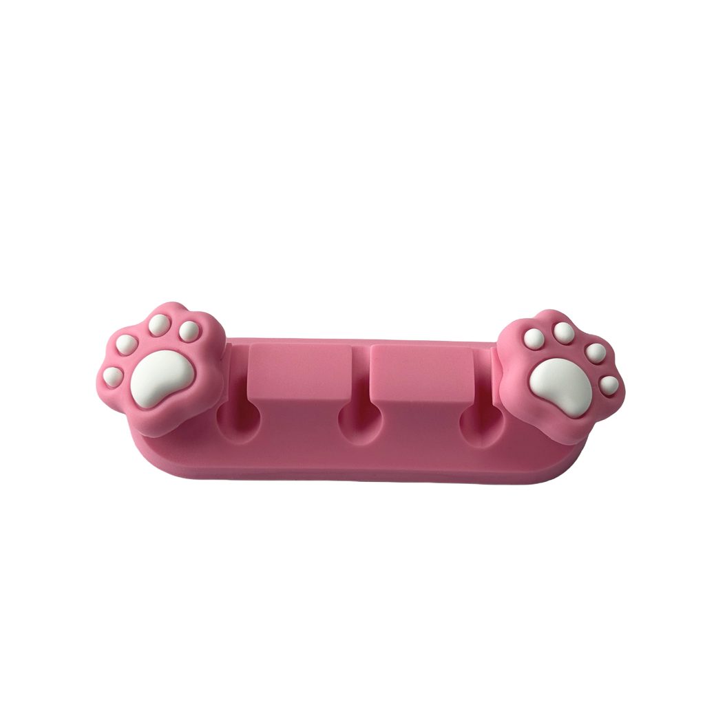 Playmax Paw Print Cable Management Pink/White