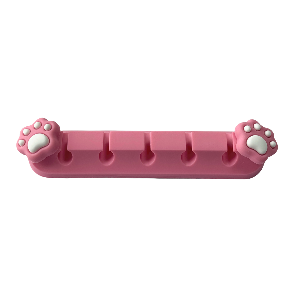 Playmax Paw Print Cable Management Pink/White