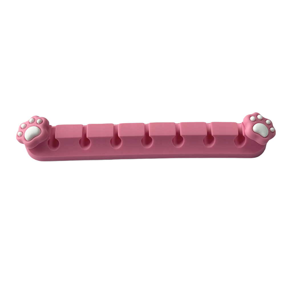 Playmax Paw Print Cable Management Pink/White