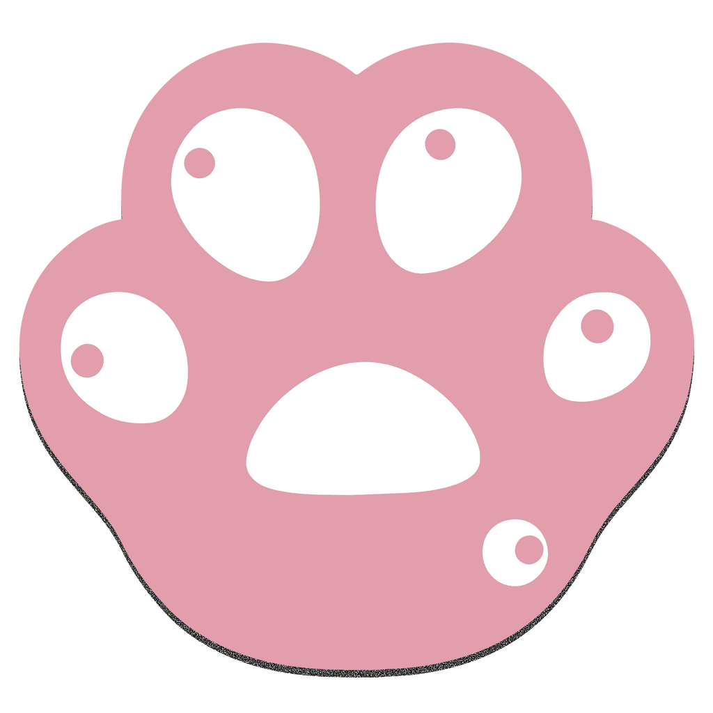 Playmax Paw Print Mouse Mat- Pink