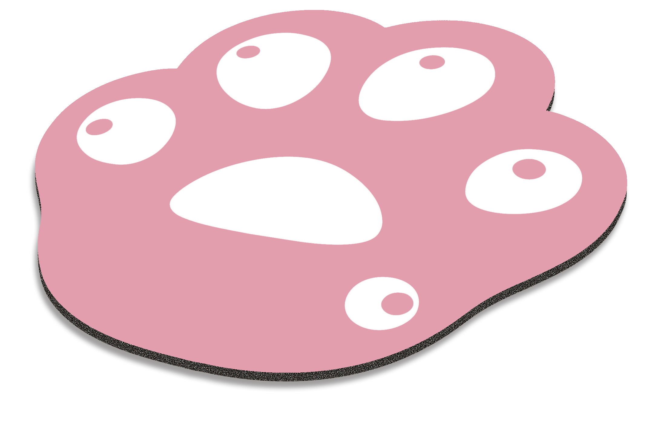 Playmax Paw Print Mouse Mat- Pink