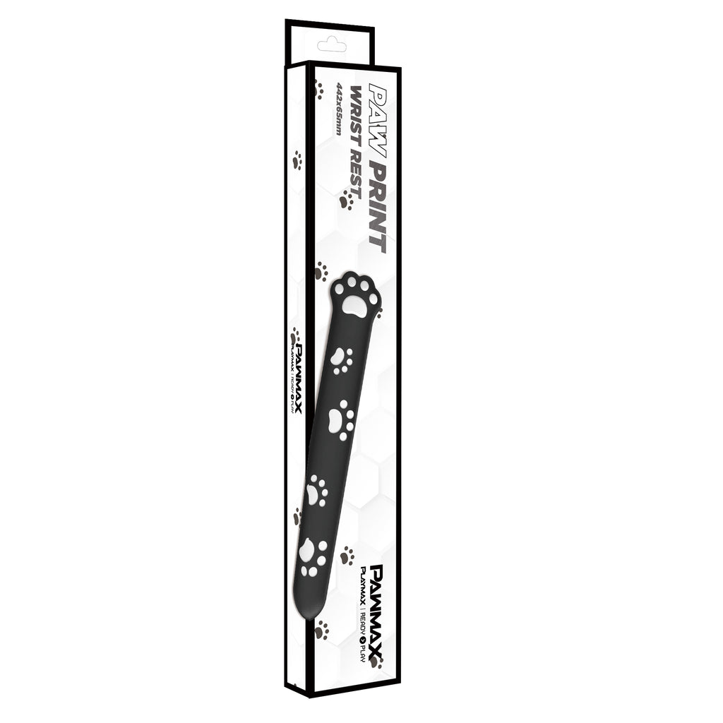 Playmax Paw Print Wrist Rest - Black and White