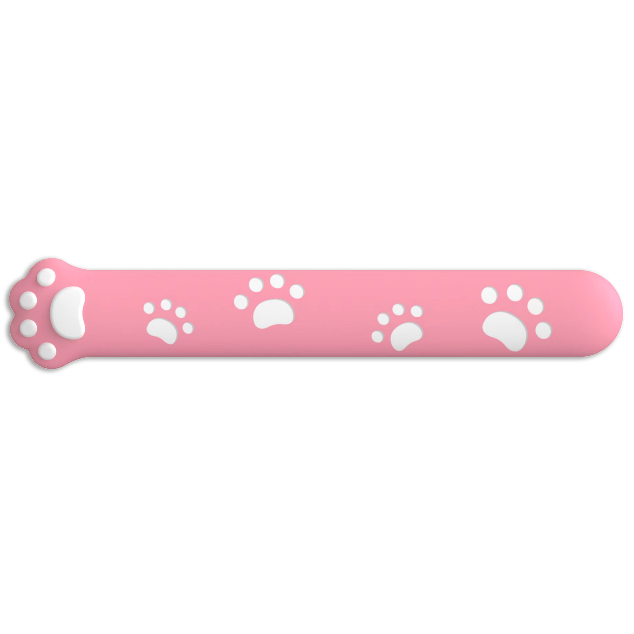 Playmax Paw Print Wrist Rest- Pink and White