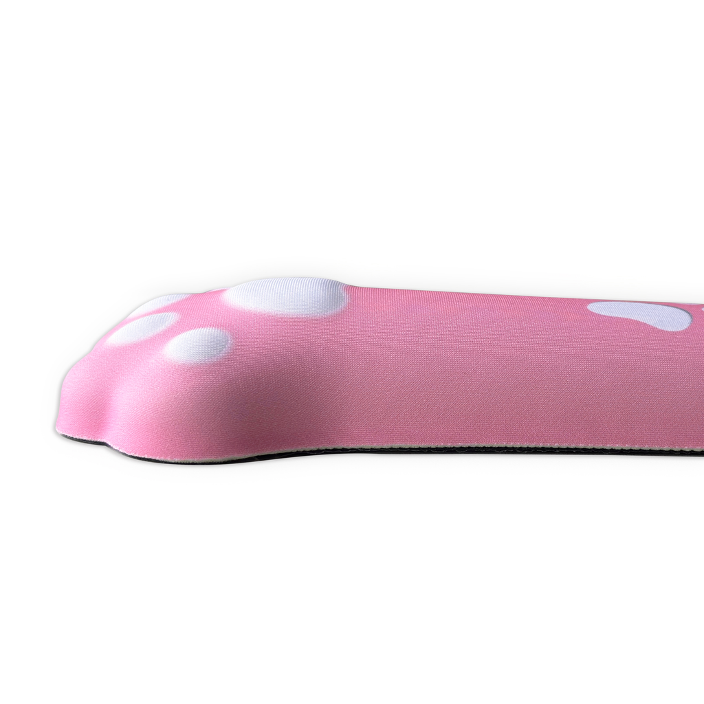 Playmax Paw Print Wrist Rest- Pink and White