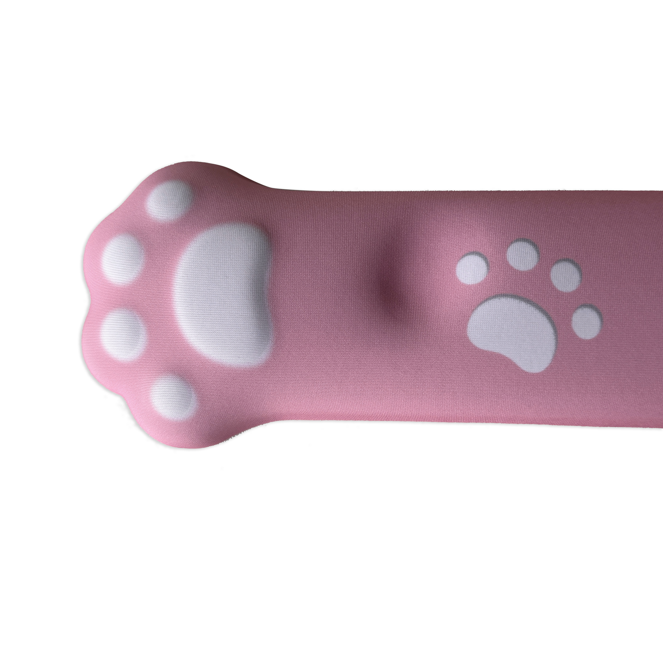 Playmax Paw Print Wrist Rest- Pink and White