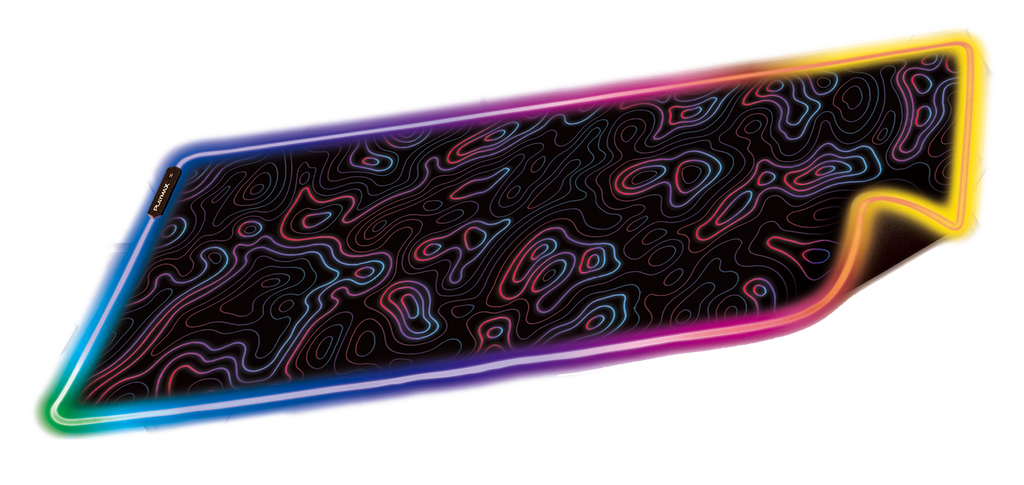 Playmax - Aurora Topo Mouse Mat RGB