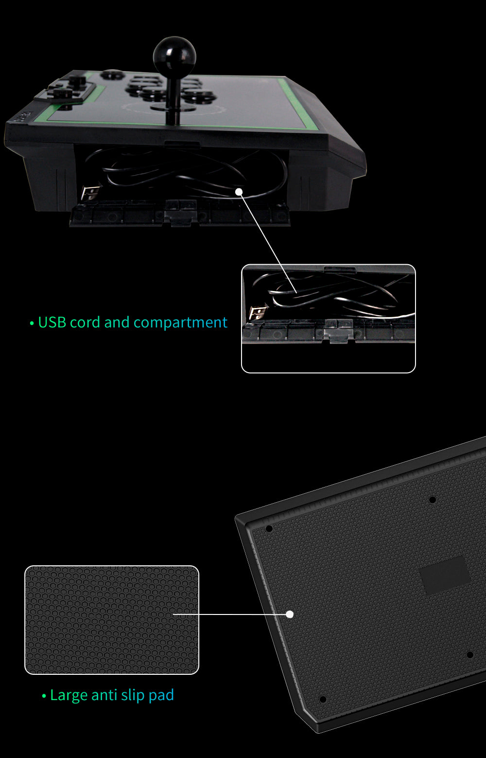 Qanba Q8-GR PC Arcade Stick (Fighting Stick)