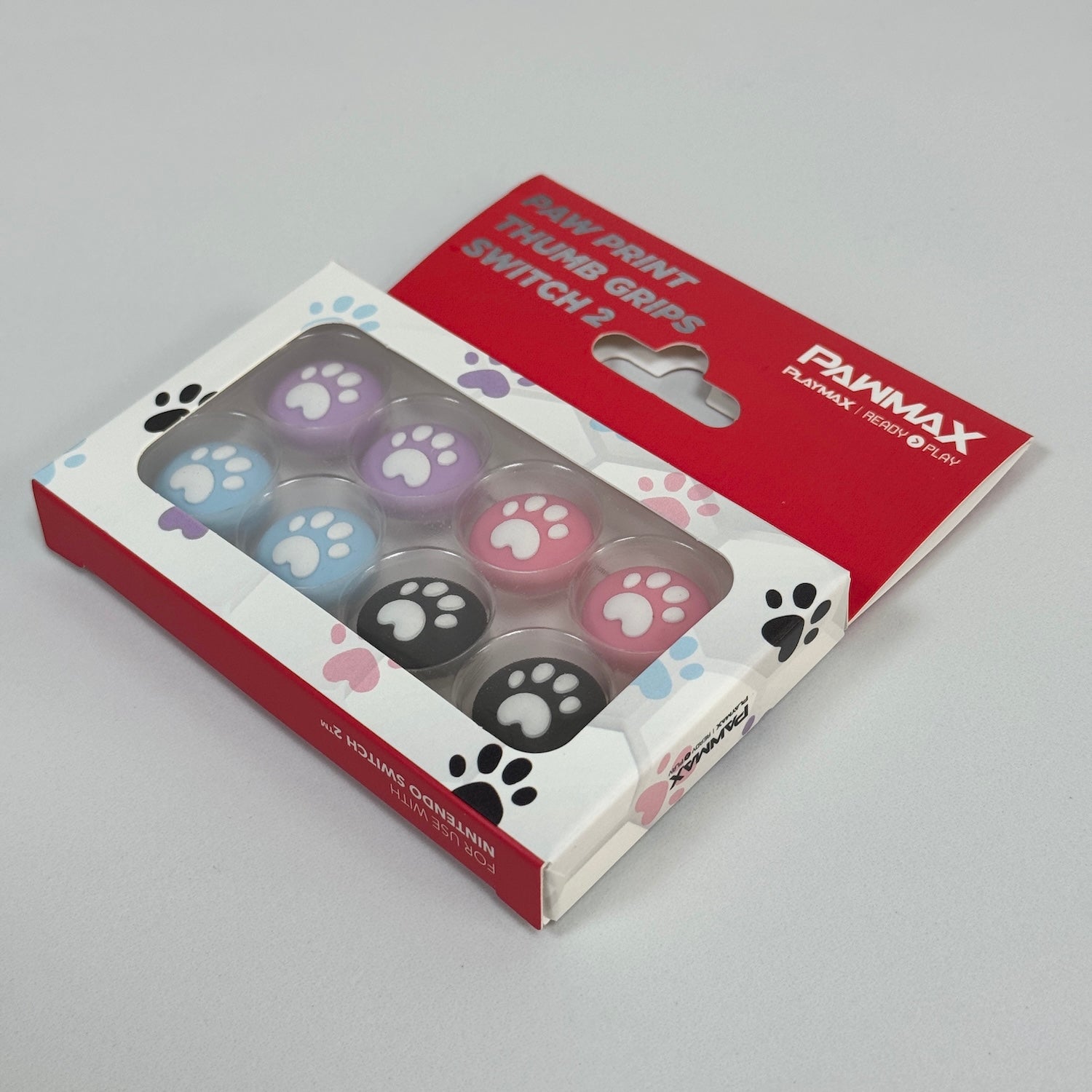 Playmax Paw Print Thumb Grips - Switch 2