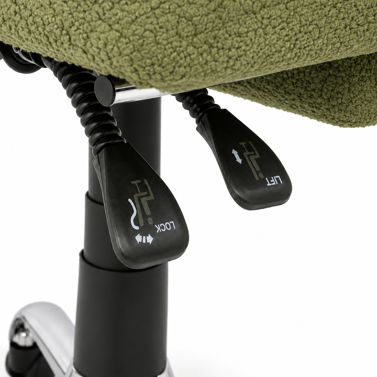 Playmax Studio Cloud Gaming Chair Cross leg Teddy Sage Green