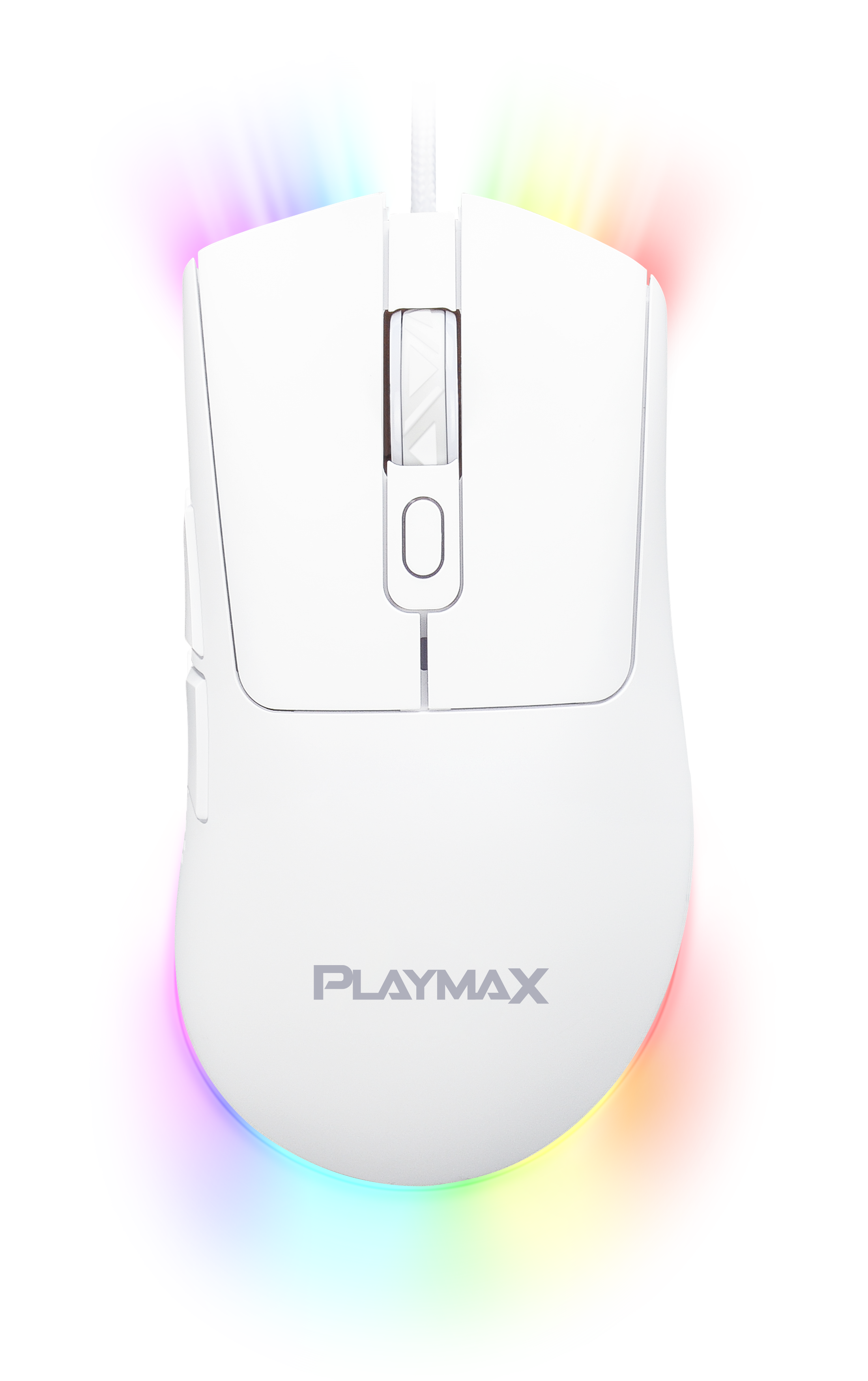 Playmax White RGB Gaming mouse and mouse mat combo