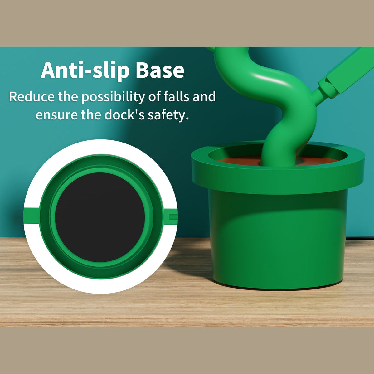 POWKONG Piranha Plant Dock for Switch and Switch OLED