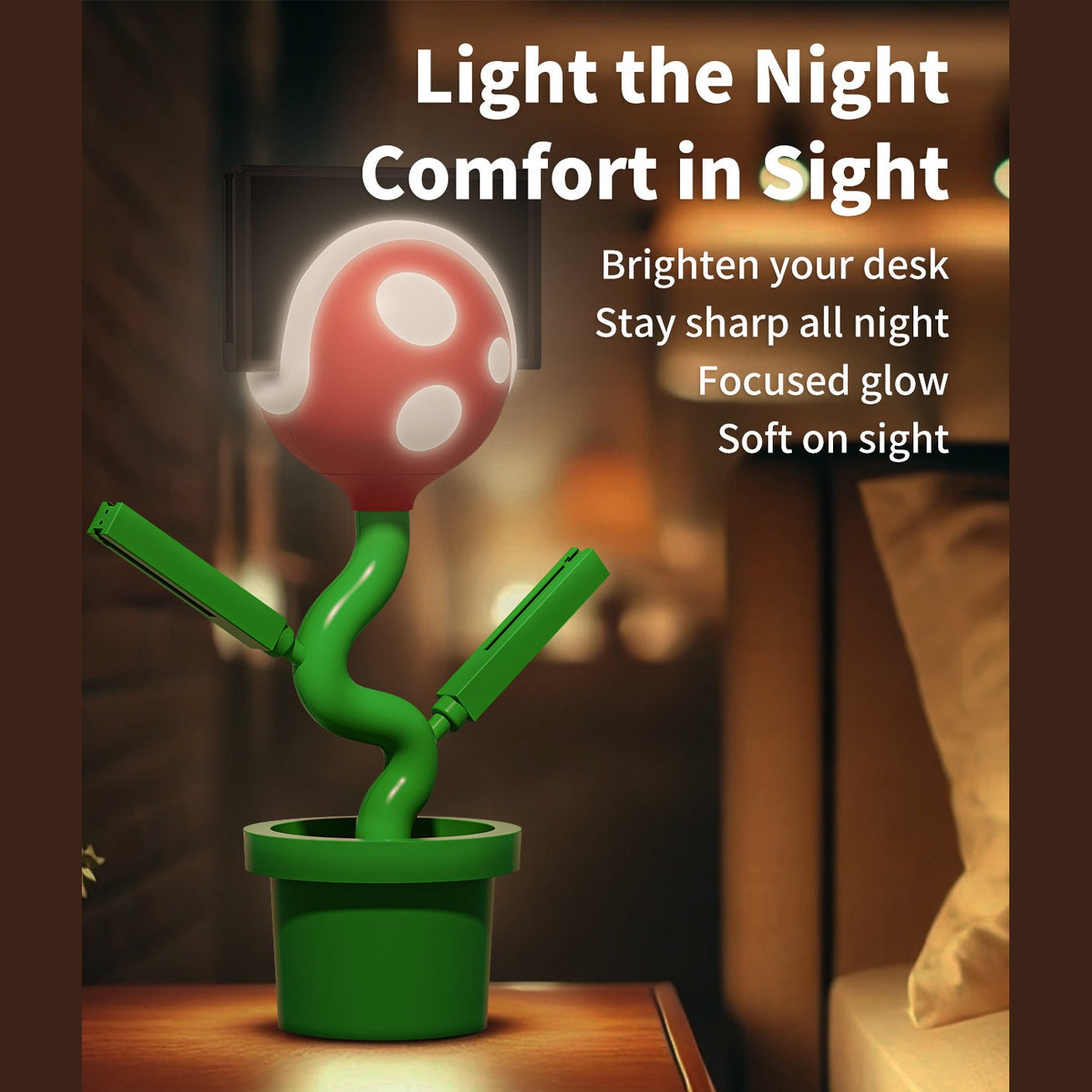 POWKONG Piranha Plant Dock for Switch and Switch OLED