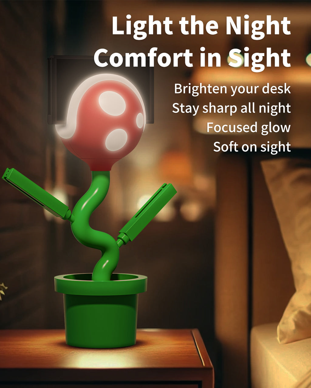 POWKONG Piranha Plant Dock for Switch and Switch OLED