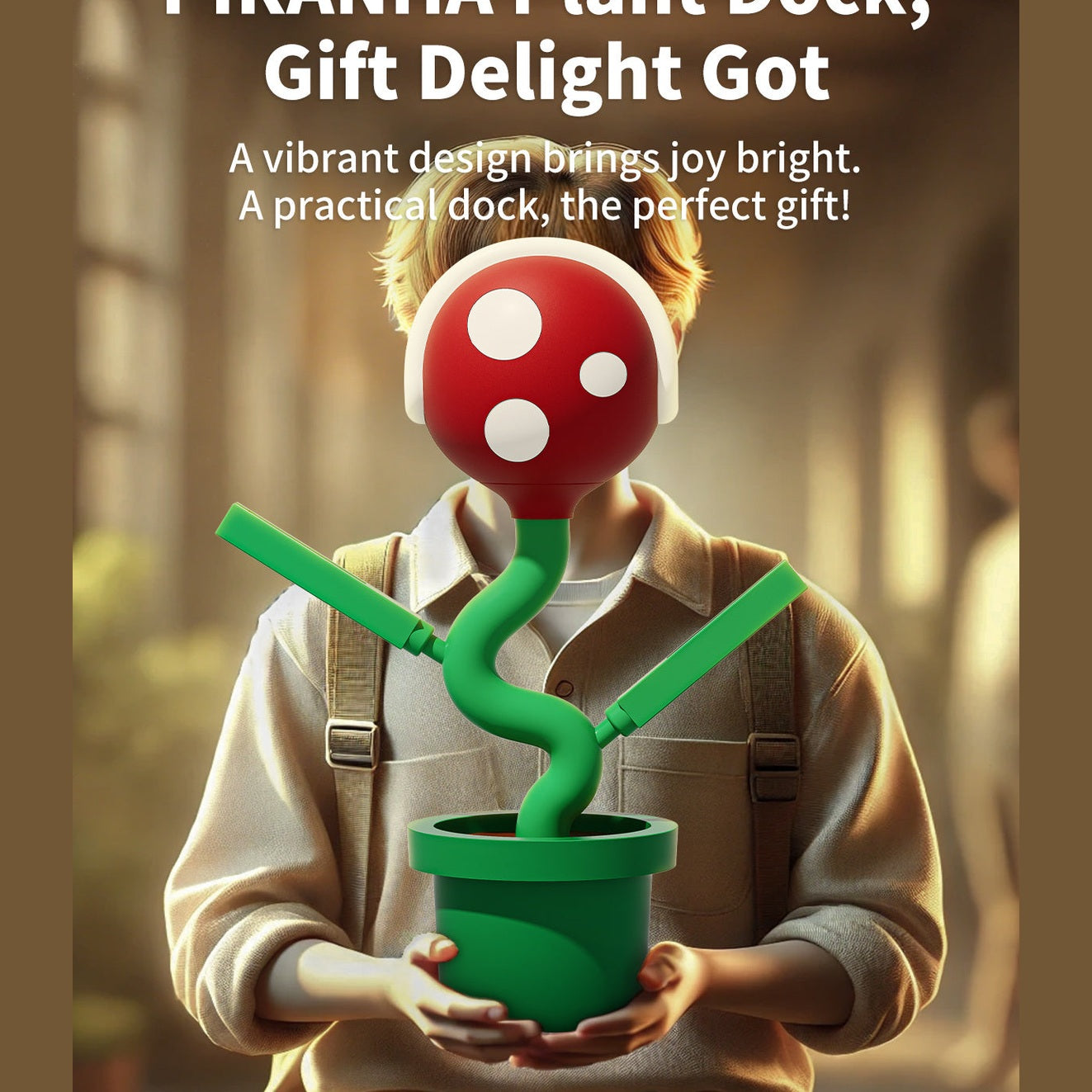 POWKONG Piranha Plant Dock for Switch and Switch OLED